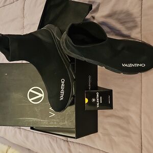 Valentino By Mario Valentino Black Sneakers/ Booties